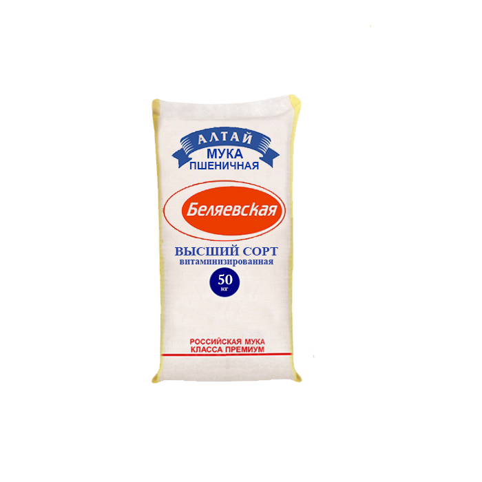 Highest grade wheat flour, fortified, 50 kg